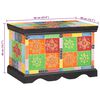 vidaXL Storage Box Multicolour 60 x 40 x 40 cm Solid Mango wood
