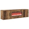 vidaXL Electric Fireplace Old Wood 140.5 x 30 x 39 cm Engineered wood