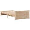 vidaXL Bed Frame without Mattress 100x200 cm Solid Wood Pine