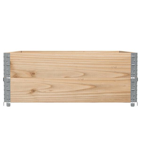 vidaXL Pallet Collars 2 pcs 100x100 cm Solid Wood Pine