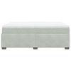 vidaXL Box Spring Bed with Mattress Light Grey 140x200 cm Velvet