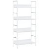 vidaXL 4-Layer Book Shelf White 60x27,6x124,5 cm Engineered Wood