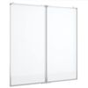 vidaXL Magnetic Whiteboard Foldable 80x80x1,7 cm Aluminium