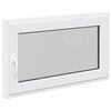 vidaXL Basement Window "RISOR" 100x60 cm Tilt&Turn DIN Right White