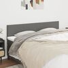vidaXL Headboards 2 pcs Dark Grey 80x5x78/88 cm Fabric
