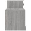 vidaXL Shoe Cabinet Grey Sonoma 100x42x60 cm Engineered Wood