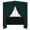 vidaXL Professional Party Tent with Side Walls 2x2 m Green 90 g/m?