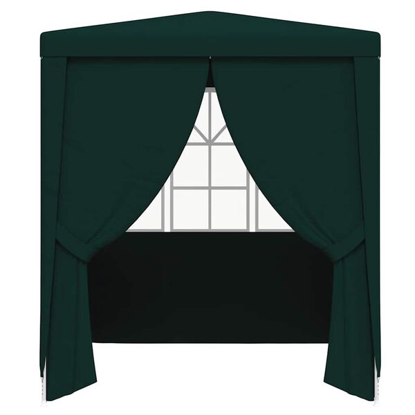 vidaXL Professional Party Tent with Side Walls 2x2 m Green 90 g/m?