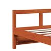 vidaXL Daybed without Mattress Wax Brown 90x200 cm Solid Wood Pine