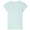 Kids' T-shirt with Cap Sleeves Light Mint 104