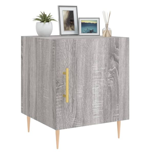 vidaXL Bedside Cabinets 2 pcs Grey Sonoma 40x40x50 cm Engineered Wood