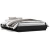 vidaXL Bed Frame without Mattress Black 150x200 cm King Size