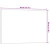 vidaXL Wall-mounted Magnetic Board Black 40x30 cm Tempered Glass