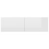 vidaXL TV Cabinets 4 pcs High Gloss White 100x30x30 cm Engineered Wood
