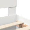 vidaXL Bed Frame with Headboard White 75 x 190 cm Engineered Wood