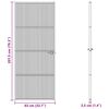 vidaXL Home Door 83 x 201.5 x 3.5 cm Aluminium and Tempered Glass