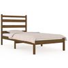 vidaXL Bed Frame without Mattress Honey Brown Solid Wood 100x200 cm