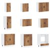 vidaXL 14 Piece Kitchen Cabinet Set Porto Old Wood Engineered Wood