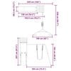 vidaXL Outdoor Playset Impregnated Wood Pine