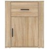 vidaXL Bedside Cabinet Sonoma Oak 50x36x60 cm Engineered Wood