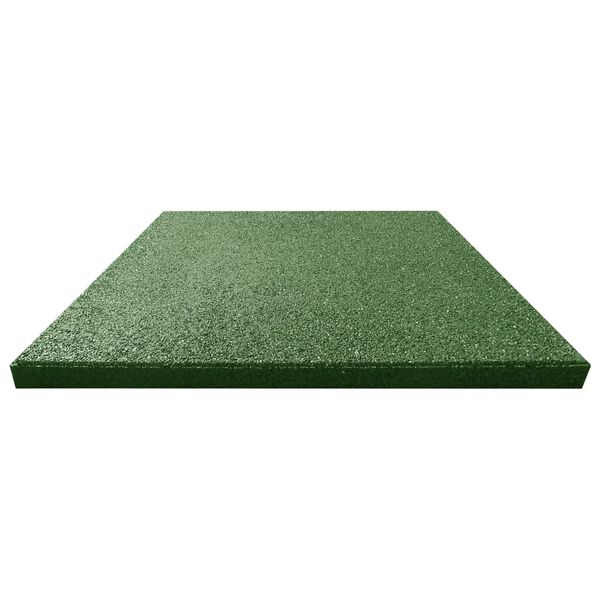 vidaXL Fall Protection Tiles 6 pcs Rubber 50x50x3 cm Green