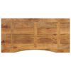 vidaXL Desk Top with Curve 120x50x2.5 cm Solid Wood Rough Mango
