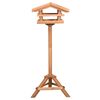 vidaXL Bird Feeder with Stand Firwood