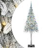 vidaXL Christmas Tree with 300 LEDs White 210 cm PE and Steel
