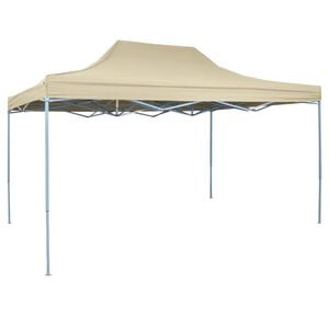 vidaXL Foldable Tent Pop-Up 3x4.5 m Cream White