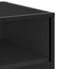 vidaXL TV Cabinet Black 61x40x46 cm Engineered Wood and Metal