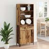 vidaXL Highboard Old Wood 69.5 x 34 x 180 cm Engineered Wood