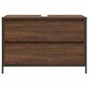 vidaXL Bathroom Basin Cabinet with Drawers Brown Oak 90x34.5x60 cm