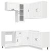 vidaXL Kitchen Unit KALMAR 8 pcs White Engineered Wood