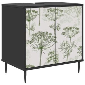 vidaXL Bathroom Cabinet GOTHA Black Oak 60 x 40 x 61 cm