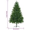 vidaXL Christmas Tree with 300 LEDs with Stand Green 180 cm PE
