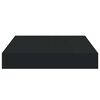 vidaXL Floating Wall Shelf Black 23x23.5x3.8 cm MDF