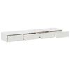 vidaXL Bed Drawers White 140 x 36.5 x 16.5 cm Engineered Wood
