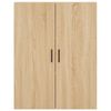 vidaXL Highboard Sonoma Oak 69.5x34x180 cm Engineered Wood