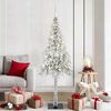 vidaXL Christmas Tree with 300 LEDs White 180 cm PE and Steel