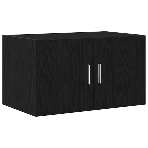 vidaXL Wall Cabinet Black oak 70 x 42.5 x 40 cm Engineered wood
