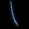 vidaXL LED Christmas Tree with Ground Spikes Cool White 300 cm Metal