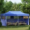 vidaXL Party Tent Folding Blue 291 x 580 x 315 cm Oxford Fabric