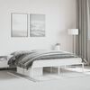 vidaXL Metal Bed Frame without Mattress White 180x200cm