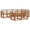 vidaXL Outdoor Sofa Set 7 pcs Natural Solid Acacia Wood