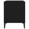vidaXL Record Cabinet Black Oak 84.5 x 38 x 48 cm Engineered Wood