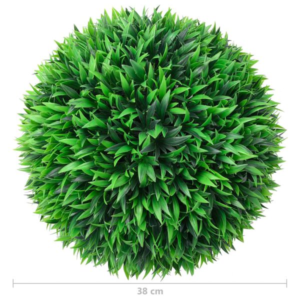vidaXL Artificial Boxwood Balls 2 pcs 38 cm