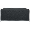 vidaXL Furniture Cover Plain Black 240 x 190 x 90 cm 420D