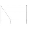 vidaXL Ground Spike Fence Post 13 pcs Silver Powder-Coated Steel