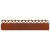 vidaXL Lawn Edgings 10 pcs Rusty 103 x 0.05 x 22 cm Weathering Steel