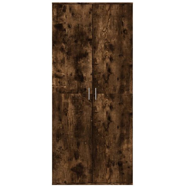 vidaXL Highboard Smoked Oak 80x35x180 cm Engineered Wood